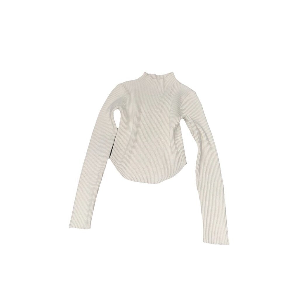 Mable  Mock Neck Cropped Sweater Small